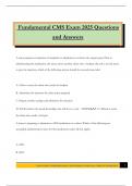 Fundamental CMS Exam 2025 Questions and Answers
