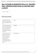 QAL LICENSE ELABORATED EXAM &lpar;A&plus; GRADED 100&percnt; VERIFIED&rpar; QUESTIONS & ANSWERS 2025 LATEST&excl;&excl;