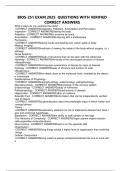 BIOS-251 EXAM 2025  QUESTIONS WITH VERIFIED CORRECT ANSWERS
