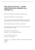 SOC 200 Exam Review &ndash; LEARN QUESTIONS AND ANSWERS &lpar;ALL GRADED A&plus;&rpar;