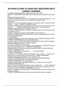 60 HOUR CE SHOP SC EXAM 2025 QUESTIONS WITH CORRECT ANSWERS&period;