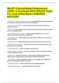 RN ATI Concept-Based Assessment LEVEL 4&comma; Proctored 2025 UPDATE Exam For Level 4&vert;Test Bank &vert; ASSURED SUCCESS