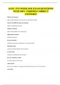 AGEC 3713 WEEK ONE EXAM QUESTIONS WITH 100&percnt; VERIFIED CORRECT ANSWERS&excl;&excl;