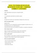 AGEC 3713 WEEK SEVEN EXAM QUESTIONS WITH 100&percnt; VERIFIED CORRECT ANSWERS&excl;&excl;