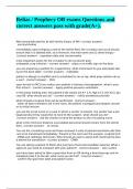 Relias Prophecy OR exams Questions and correct answers pass with grade&lpar;A&plus;&rpar;