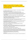 Relias Operating Room RN A V2 Newest Update 2024 Actual Exam&vert; Complete Questions with Correct Verified Answers&sol; Graded A&plus;