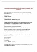 CDR RD STUDY GUIDE QUESTIONS AND CORRECT ANSWERS 100&percnt; VERIFIED&excl;&excl;