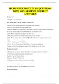 HS 350 WEEK EIGHT EXAM QUESTIONS WITH 100&percnt; VERIFIED CORRECT ANSWERS&excl;&excl;