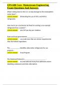 EPA 608 Core- Mainstream Engineering Exam Questions And Answers&period;docx