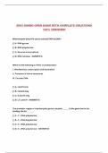 2003 USABO OPEN EXAM WITH COMPLETE SOLUTIONS 100&percnt; VERIFIED&excl;&excl;