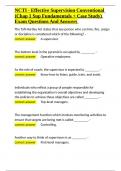 NCTI - Effective Supervision Conventional &lpar;Chap 1 Sup Fundamentals &plus; Case Study&rpar; Exam Questions And Answers&period;docx