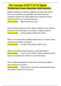 The Concepts of IPTV NCTI Digital Technician Exam Questions And Answers&period;docx