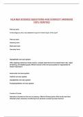 NLN NEX SCIENCE QUESTIONS AND CORRECT ANSWERS 100&percnt; VERIFIED