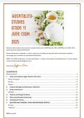 Gr 11 Hospitality Studies June 2025