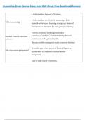  Accounting Crash Course Exam from Wall Street Prep Questions & Answers