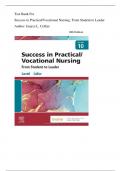 Test Bank For Success in Practical&sol;Vocational Nursing From Student to Leader 10th Edition
