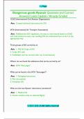 Dangerous goods Ryanair Questions and Correct  Answers&sol; Latest Update &sol; Already Graded 