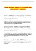 CompTIA Cloud&plus; &lpar;CV0-003&rpar; TEST QUESTIONS AND CORRECT ANSWERS