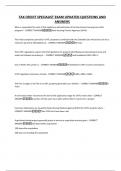 TAX CREDIT SPECIALIST EXAM UPDATED QUESTIONS AND ANSWERS