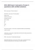 HCA 406 Exam 2 and parts of exam 3 questions with verified solutions
