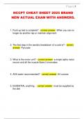 NCCPT CHEAT SHEET 2025 BRAND  NEW ACTUAL EXAM WITH ANSWERS&period; 