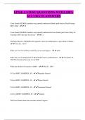 EPME LATEST QUESTIONS WITH 100&percnt; ACCURATE ANSWERS
