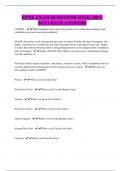 EPME EXAM QUESTIONS WITH 100&percnt; ACCURATE ANSWERS