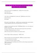EPME ACTUAL EXAM QUESTIONS WITH ACCURATE ANSWERS
