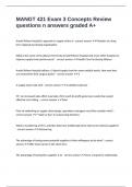 MANGT 421 Exam 3 Concepts Review questions n answers graded A&plus;
