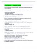 ATI TEAS 7 EXAM Q&A