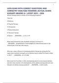 CATA EXAM WITH CORRECT QUESTIONS AND CORRECTRY ANALYZED ANSWERS &lpar;ACTUAL EXAM&rpar; ALREADY GRADED A&plus; LATEST 2025 &ndash; 2026
