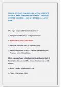 FL CIVIC LITERACY EXAM 2025&sol;2026&sol; ACTUAL COMPLETE ALL REAL EXAM QUESTIONS AND CORRECT ANSWERS &lpar;VERIFIED ANSWERS &rpar; &vert; ALREADY GRADED A&plus; &vert; LATEST  EXAM &period;
