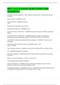RRT&colon; ACCS EXAM QUESTIONS AND ANSWERS