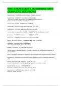 RRT&colon; EXAM GUIDE 1 QUESTIONS WITH COMPLETE SOLUTIONS