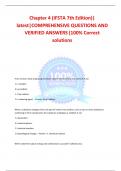 Chapter 4 &lpar;IFSTA 7th Edition&rpar;&vert; latest&vert;COMPREHENSIVE QUESTIONS AND VERIFIED ANSWERS &lpar;100&percnt; Correct solutions
