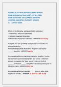 FLORIDA ELECTRICAL BUSINESS EXAM NEWEST  EXAM 2025&sol;2026&vert; ACTUAL COMPLETE ALL REAL  EXAM QUESTIONS AND CORRECT ANSWERS  &lpar;VERIFIED ANSWERS &rpar; &vert; ALREADY GRADED  A&plus; &vert; LATEST EXAM &period;