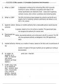 CLC222 CORs Lesson 1 Complete Questions And Answers 