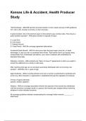 Kansas Life & Accident&comma; Health Producer Study NEWEST 2025&sol;2026 ACTUAL COMPLETE QUESTIONS AND CORRECT DETAILED ANSWERS &lpar;VERIFIED ANSWERS&rpar; &vert;ALREADY GRADED A&plus;