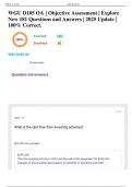 WGU D105 OA &vert; Objective Assessment &vert; Explore New 181 Questions and Answers &vert; 2025 Update &vert; 100&percnt; Correct&period;