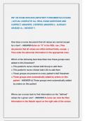 INP 100 EXAM 2025&sol;2026 &lpar;INPATIENT FUNDAMENTALS EXAM&rpar; &vert; ACTUAL COMPLETE ALL REAL EXAM QUESTIONS AND  CORRECT ANSWERS &lpar;VERIFIED ANSWERS &rpar;&vert; ALREADY  GRADED A&plus; &vert; NEWEST &excl;&excl;