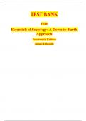 TEST BANK FOR Essentials of Sociology&colon; A Down-to-Earth Approach Fourteenth Edition James M&period; Henslin