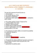 ALU 101 EXAM 2025 NEWEST QUESTIONS AND CORRECT ANSWERS &vert; A&plus; GRADE