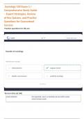  Sociology 100 Exam 1 &sol; Comprehensive Study Guide &ndash; Expert Strategies&comma; Review of Key Quizzes&comma; and Practice Questions for Guaranteed Success