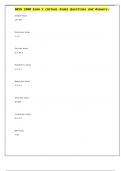 NRSG 2500 Exam 2 &lpar;Actual Exam&rpar; Questions and Answers