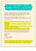 Hesi Pediatrics RN Exam Test Banks A&comma; B & C Bundle Latest 2025-2026 With 850 Real Exam Prep Questions and Correct Answers with Rationales&vert; PEDS Hesi RN Exam 2025 Test Bank &vert; Pediatrics Hesi RN exam &lpar;Brand New&excl;&rpar;