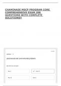 CHAMINADE MSCP PROGRAM CORE COMPREHENSIVE EXAM 208 QUESTIONS WITH COMPLETE SOLUTIONS&excl;&excl;