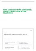 MSCP CORE COMP EXAM CHAMINADE &vert; 150 QUESTIONS &vert; WITH ACTUAL SOLUTIONS&excl;&excl;