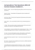 Jurisprudence Test Questions With All Correct Answers Graded A&plus;&period;