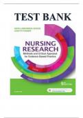 TEST BANK FOR NURSING RESEARCH METHODS AND CRITICAL APPRAISAL FOR EVIDENCE- BASED PRACTICE 9TH EDITION BY GERI LOBIONDO-WOOD&comma; AND JUDITH HABER
