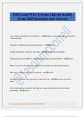 EKG Lead Wire Systems &lpar;Advent health&rpar; Exam 2025 Questions and Answers
